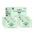 CareBee Plastic-Free Facial Wipes, 25 Wipes Per Pack, Plant-Based & FSC Certified | Biodegradable, Gentle Makeup Remover Wipes | Vegan, Eco-Friendly Cleansing Wipes for All Skin Types (Pack of 6) - Damaged Box