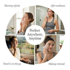 CareBee Plastic-Free Facial Wipes, 25 Wipes Per Pack, Plant-Based & FSC Certified | Biodegradable, Gentle Makeup Remover Wipes | Vegan, Eco-Friendly Cleansing Wipes for All Skin Types (Pack of 6) - Damaged Box