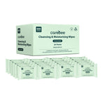 CareBee Plastic-Free Facial Wipes, 25 Wipes Per Pack, Plant-Based & FSC Certified | Biodegradable, Gentle Makeup Remover Wipes | Vegan, Eco-Friendly Cleansing Wipes for All Skin Types (Pack of 6) - Damaged Box