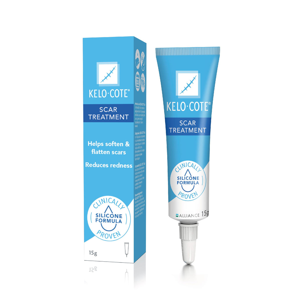 KELO-COTE Scar Gel 15g - Silicone Scar Treatment for Surgical, Burn & Acne Scars - Reduces Redness & Itching - Damaged Box - BBE 09/2029