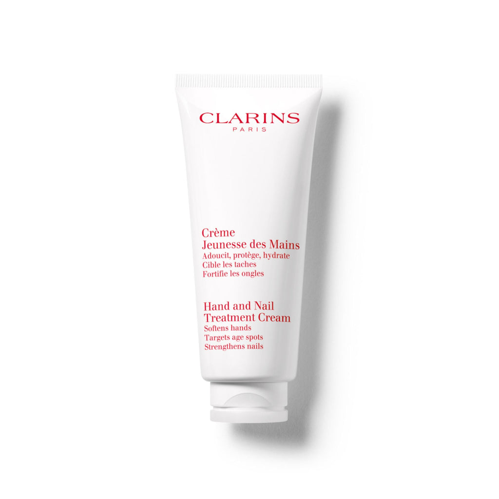 Clarins Hand & Nail Treatment Cream 100ml | Nourishing Moisturiser for Dry Hands & Strengthening Nails | Anti Aging | Non Greasy