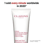 Clarins Hand & Nail Treatment Cream 100ml | Nourishing Moisturiser for Dry Hands & Strengthening Nails | Anti Aging | Non Greasy