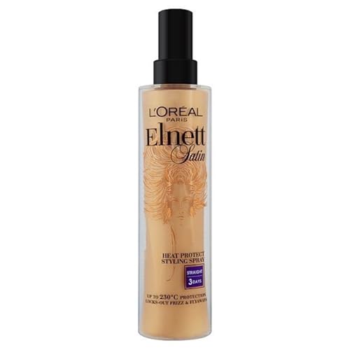 L'Oreal Elnett Heat Protect Styling Hairspray 170ml - Strong Hold, Frizz Control