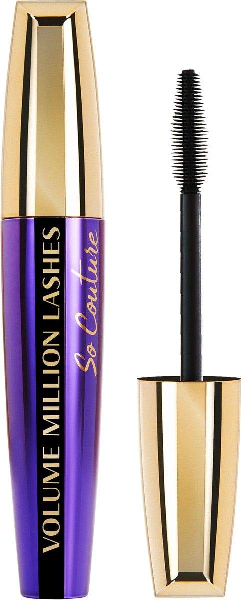 L'Oreal Paris Volume Million Lashes So Couture Mascara - Black - Volumising & Lengthening Eye Makeup - Damaged Box