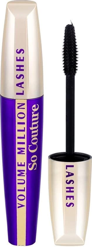 L'Oreal Paris Volume Million Lashes So Couture Mascara - Black - Volumising & Lengthening Eye Makeup - Damaged Box