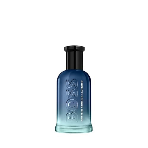 BOSS Bottled Striking Lavender Eau de Parfum for Men, With Notes of Fougere and Woody Moss 50ml - Damaged Box