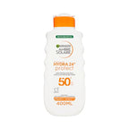 Garnier Ambre Solaire Hydra 24H Protect Sun Lotion SPF50+ 400ml - Water Resistant, Non-Greasy, Vitamin E