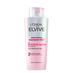 L'Oreal Paris Elvive Glycolic Gloss Shampoo 200ml - Sulphate Free, Smooth & Shiny Hair, Dull Hair - Damaged Box