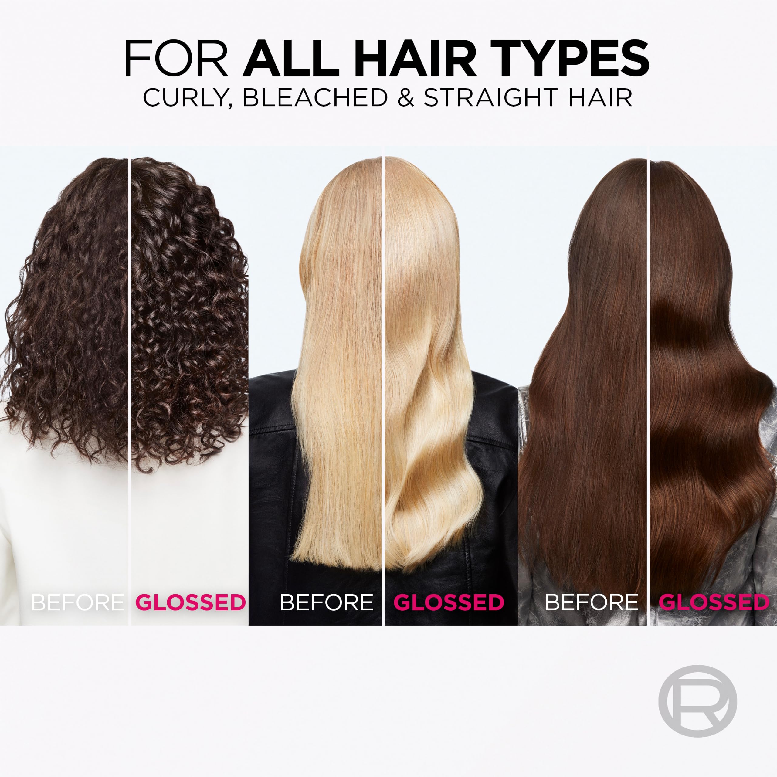 L'Oreal Paris Elvive Glycolic Gloss Shampoo 200ml - Sulphate Free, Smooth & Shiny Hair, Dull Hair - Damaged Box
