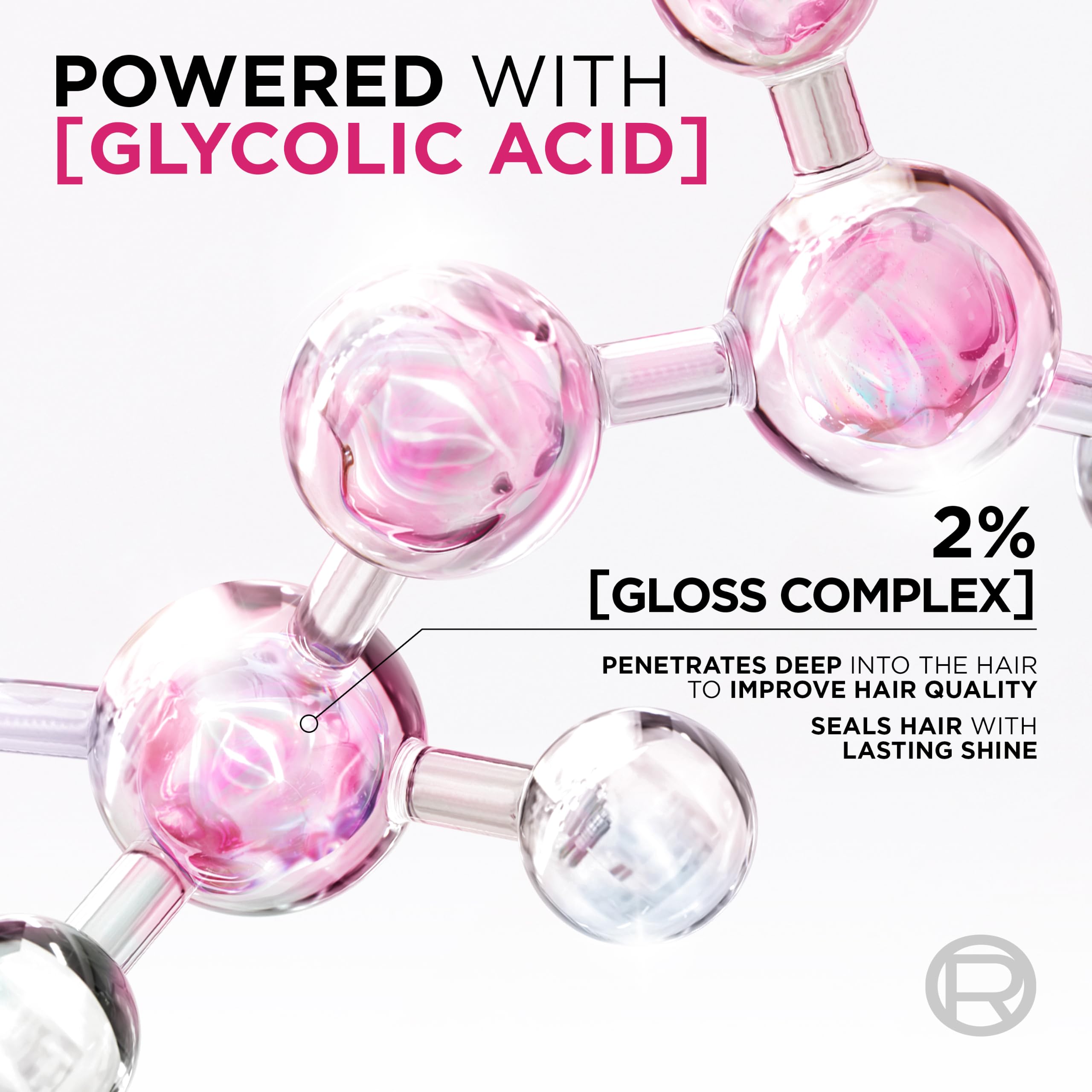 L'Oreal Paris Elvive Glycolic Gloss Shampoo 200ml - Sulphate Free, Smooth & Shiny Hair, Dull Hair - Damaged Box