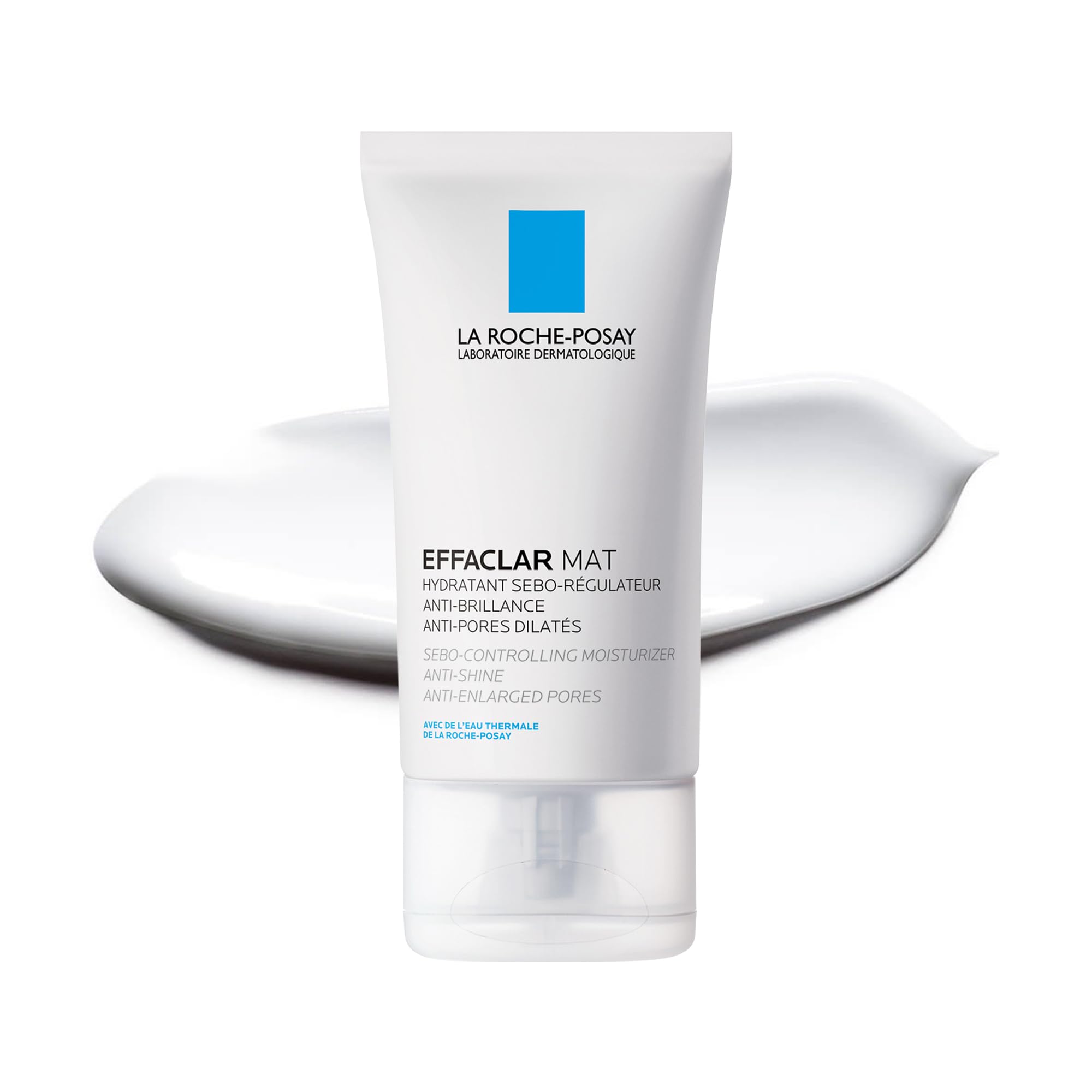 La Roche-Posay Effaclar MAT+, Mattifying Face Moisturiser, For Oily Skin, Visible Pores, Salicylic Acid, Glycerin, Sebolyse, Oil Control, 8H Mattifying, 40ml - Damaged Box