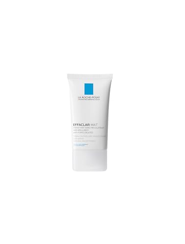 La Roche-Posay Effaclar MAT+, Mattifying Face Moisturiser, For Oily Skin, Visible Pores, Salicylic Acid, Glycerin, Sebolyse, Oil Control, 8H Mattifying, 40ml - Damaged Box