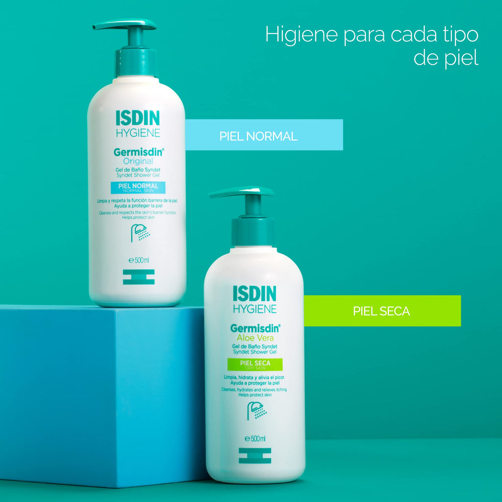 ISDIN Germisdin Original Syndet Shower Gel (1000ml) | Shower gel for daily use