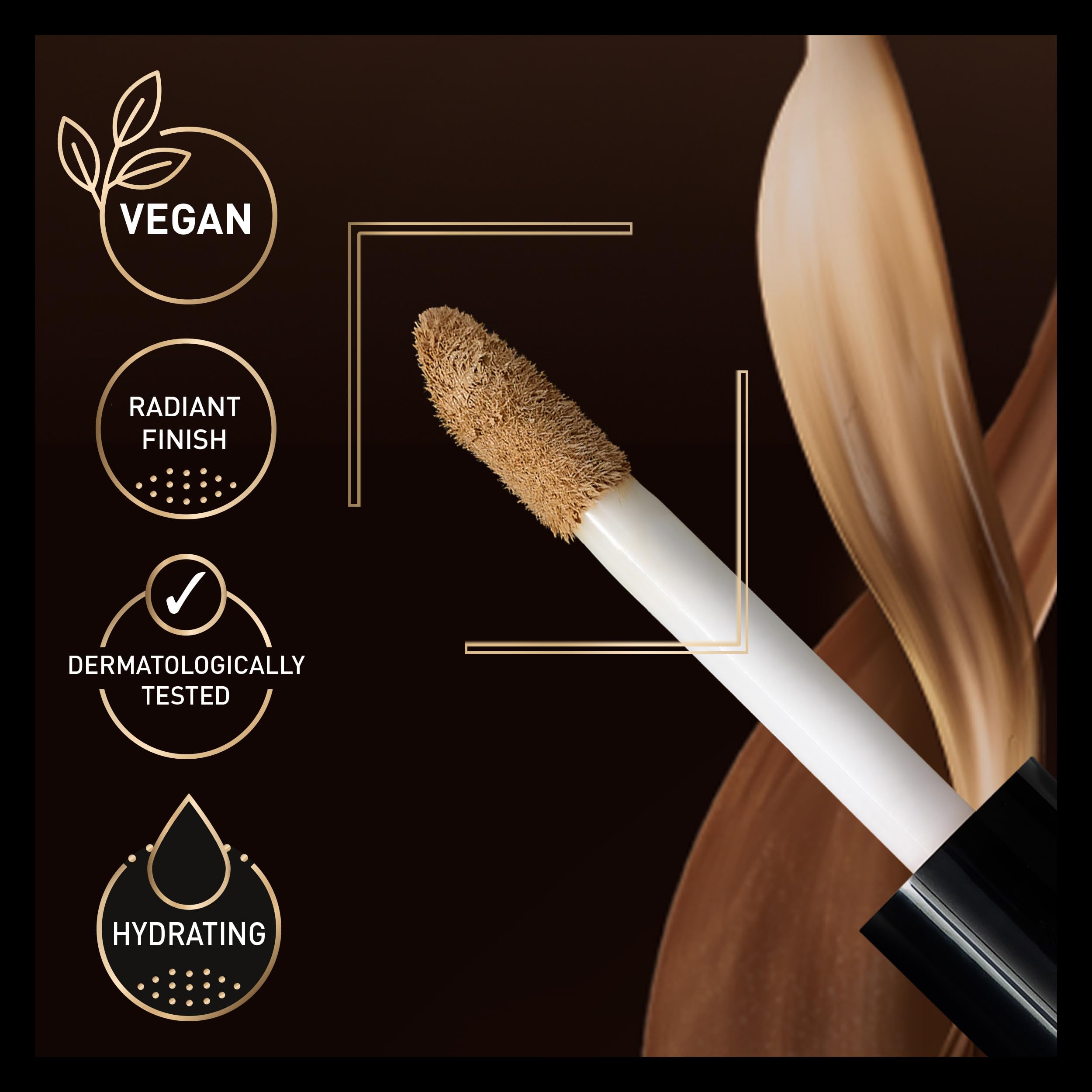 Max Factor Facefinity Multi-Perfector Concealer 10N 11ml - All-in-One, Instant Brightening, Natural Finish, Vegan