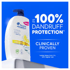 Head & Shoulders Citrus Fresh Anti-Dandruff Shampoo for Greasy Hair 1000ml – Up to 100% Flake Free, Daily Use - Damaged Box