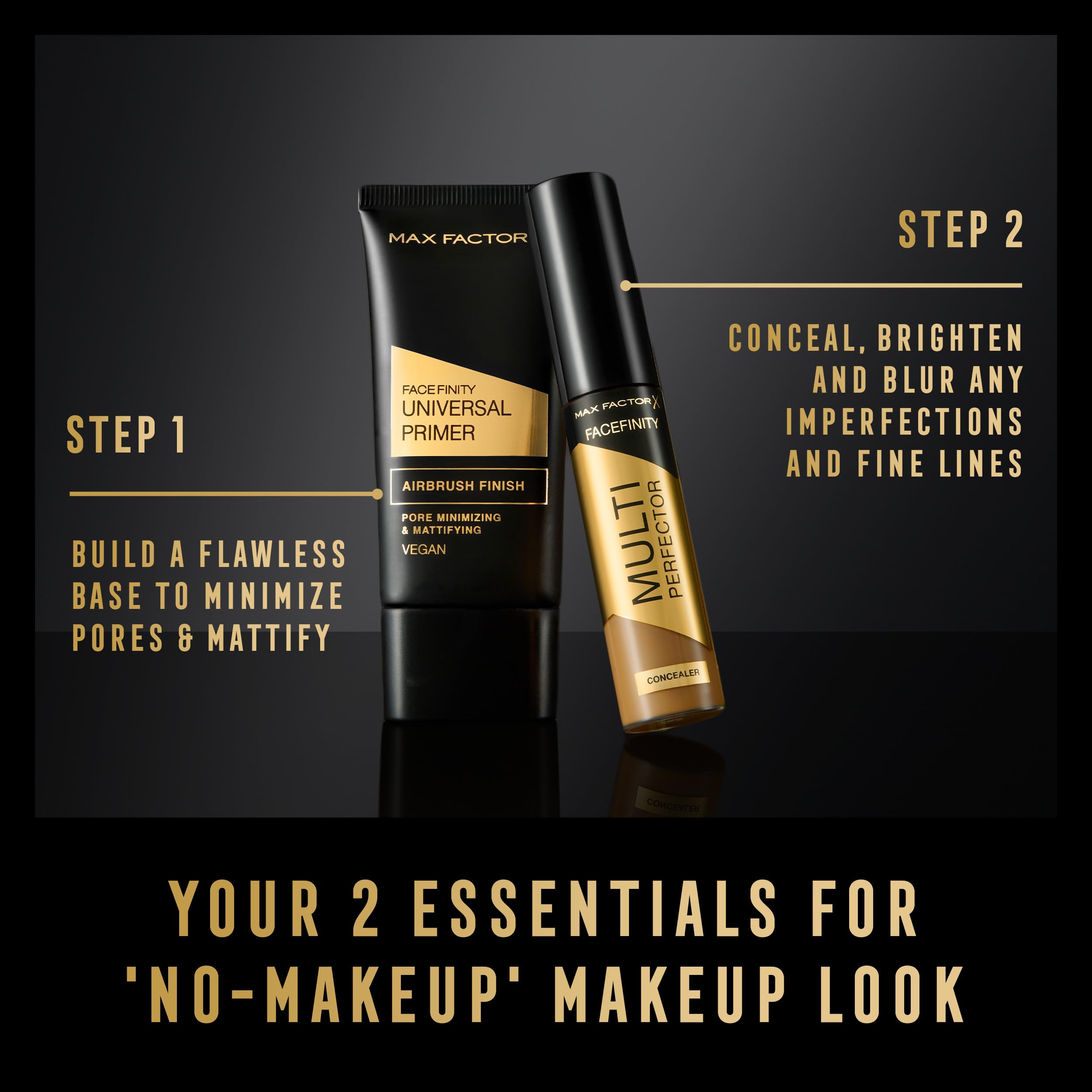 Max Factor Facefinity Multi-Perfector Concealer 10N 11ml - All-in-One, Instant Brightening, Natural Finish, Vegan