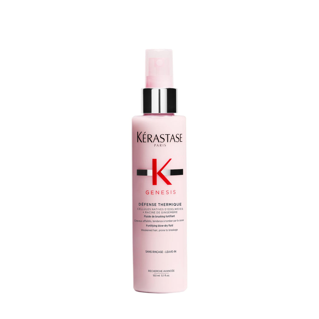 K'erastase Genesis, Nourishing and Fortifying Blow-dry Spray Cream, For Weakened Hair, With Ginger Root and Edelweiss Flower, Defence Thermique, 150 ml - Damaged Box