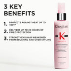 K'erastase Genesis, Nourishing and Fortifying Blow-dry Spray Cream, For Weakened Hair, With Ginger Root and Edelweiss Flower, Defence Thermique, 150 ml - Damaged Box