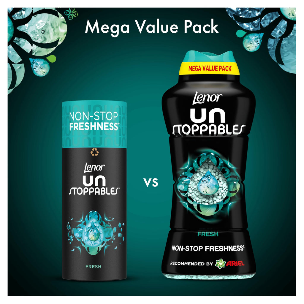 Lenor Unstoppables In-Wash Scent Booster Fresh 750g — Long-Lasting Fragrance Beads Laundry Freshener - Damaged Box