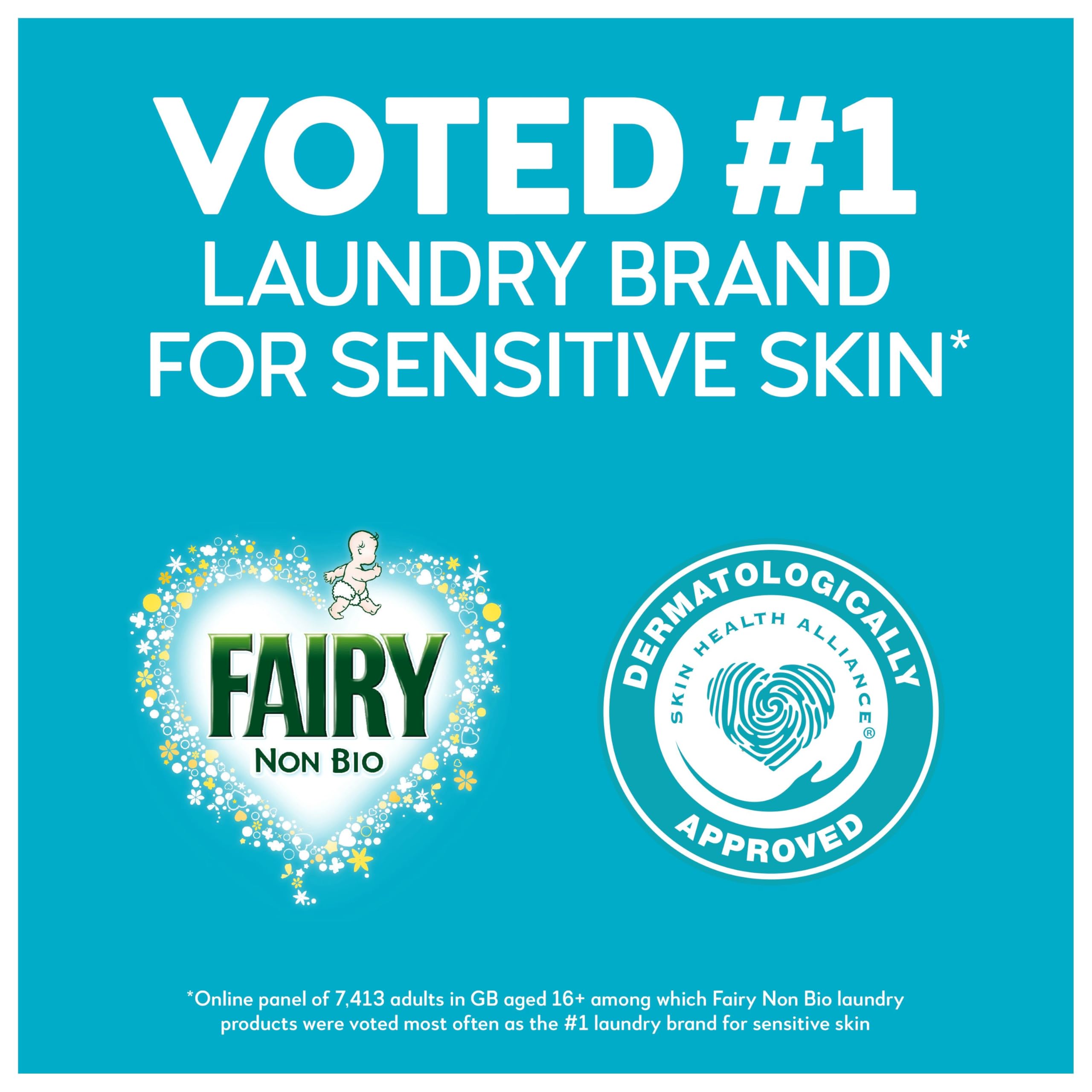 Fairy Non Bio PODS Washing Liquid Laundry Detergent Capsules 35 Washes - 2X Stain Removal, Sensitive Skin