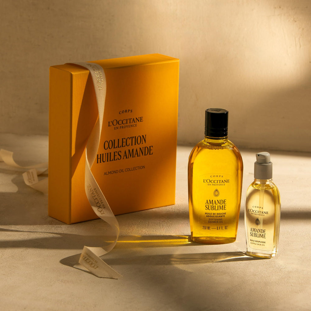 L'OCCITANE - Almond (Amande Sublime) Collection Giftset - Nourishing and soothing - Made in France - Damaged Box