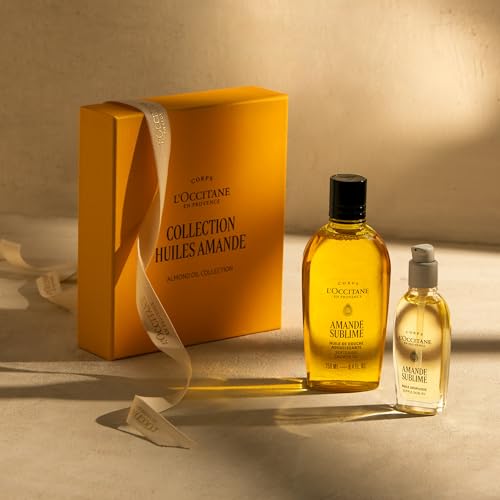 L'OCCITANE - Almond (Amande Sublime) Collection Giftset - Nourishing and soothing - Made in France - Damaged Box