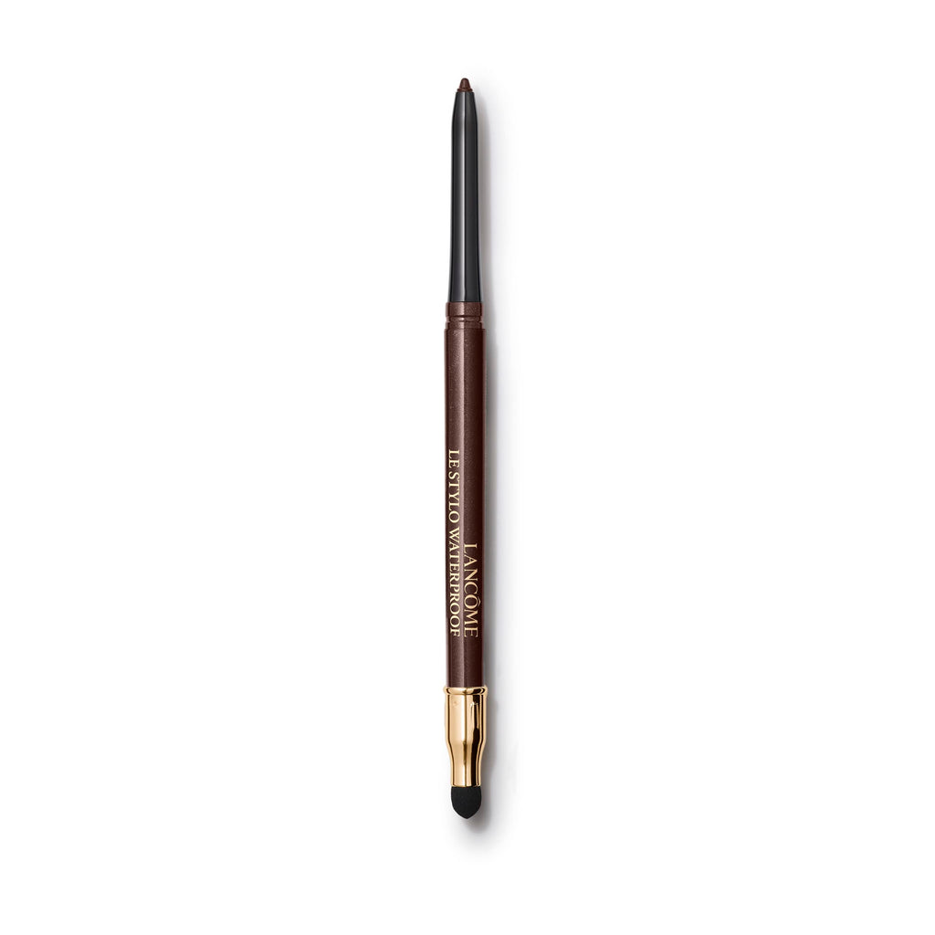 Lancome Le Stylo Waterproof Eyeliner Pencil 03 Brown Matte 0.35g Long Lasting Retractable Eye Liner with Smudger Tip - Damaged Box
