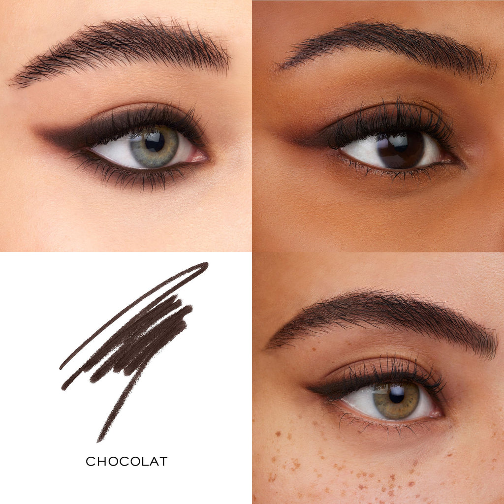Lancome Le Stylo Waterproof Eyeliner Pencil 03 Brown Matte 0.35g Long Lasting Retractable Eye Liner with Smudger Tip - Damaged Box