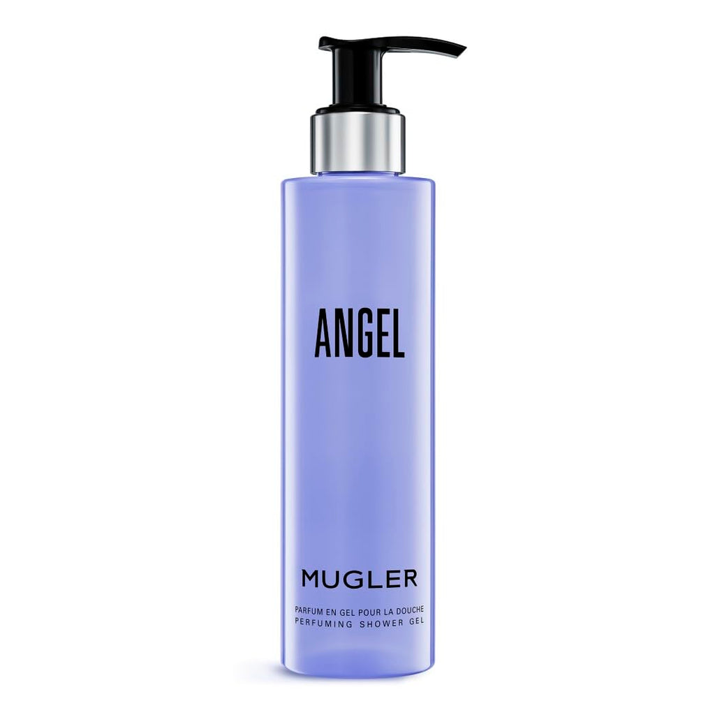 Mugler Angel Perfuming Shower Gel 200ml Women's Luxury Body Wash with Niacinamide and Hyaluronic Acid Celestial Fragrance Creamy Mousse - Damaged Box