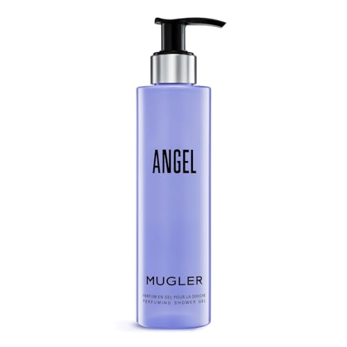 Mugler Angel Perfuming Shower Gel 200ml Women's Luxury Body Wash with Niacinamide and Hyaluronic Acid Celestial Fragrance Creamy Mousse - Damaged Box