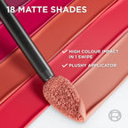 L'Oreal Paris Infallible Matte Resistance Liquid Lipstick 120 Major Crush, Longwear, Hyaluronic Acid, Transfer-Resistant