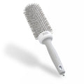 Olivia Garden Expert Blowout Speed - White & Grey - 45 - Ceramic Coated Round Brush with Extra Long Barrel for 25% Faster Blowouts