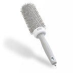 Olivia Garden Expert Blowout Speed - White & Grey - 45 - Ceramic Coated Round Brush with Extra Long Barrel for 25% Faster Blowouts