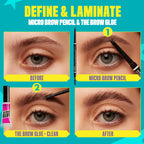 NYX Professional Makeup Micro Brow Pencil - Dual Ended Ultrafine - Blonde - Vegan Formula - Mechanical Brow Tool & Spoolie - Damaged Box