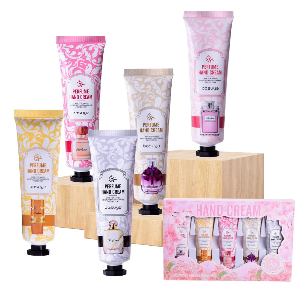 Nineaccy Hand Cream 5-Pack - Soothing & Hydrating Scented Moisturizer for Dry Hands, Fast Absorbing, Non-Greasy - Damaged Box - BBE 04/2029