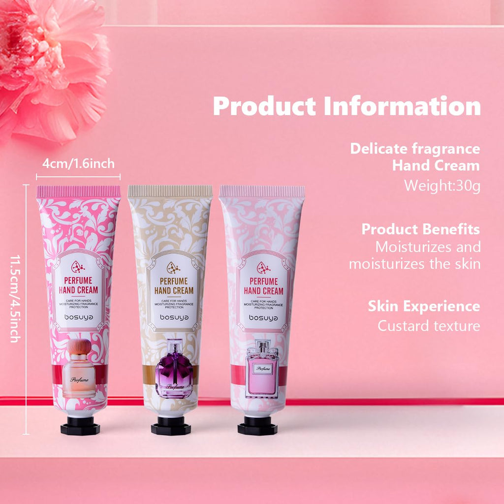 Nineaccy Hand Cream 5-Pack - Soothing & Hydrating Scented Moisturizer for Dry Hands, Fast Absorbing, Non-Greasy - Damaged Box - BBE 04/2029
