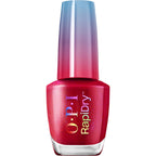 OPI RapiDryTM Quick-Dry Lacquer - Ring the Alarm Red Shimmer Nail Polish - Vegan, Fast Drying & Smudge-proof in 60 Seconds (9ml)
