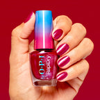 OPI RapiDryTM Quick-Dry Lacquer - Ring the Alarm Red Shimmer Nail Polish - Vegan, Fast Drying & Smudge-proof in 60 Seconds (9ml)
