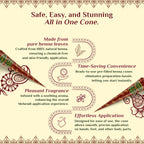 Neeta Henna Cones 4 Pack - Natural Mehndi for Temporary Tattoos, Body Art, Traditional Designs - Damaged Box