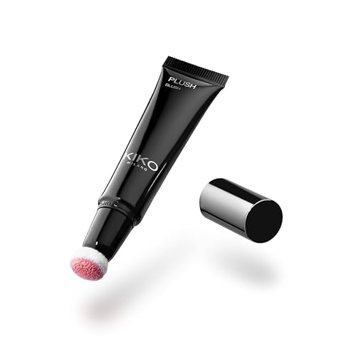 KIKO Milano Plush Blush 03 Pink Ballerina Liquid Blush with Sponge Applicator - Damaged Box