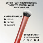 Real Techniques Everyday Essentials + Makeup Sponge Kit for foundation, blush, bronzer, eyeshadow, powder, synthetic, cruelty-free tools and blender for flawless looks, 5 Piece Set