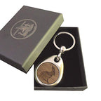 Jorvik Wooden Keyring - Rabbit Design Key Fob with Gift Box - Wood Keychain for Keys - Damaged Box