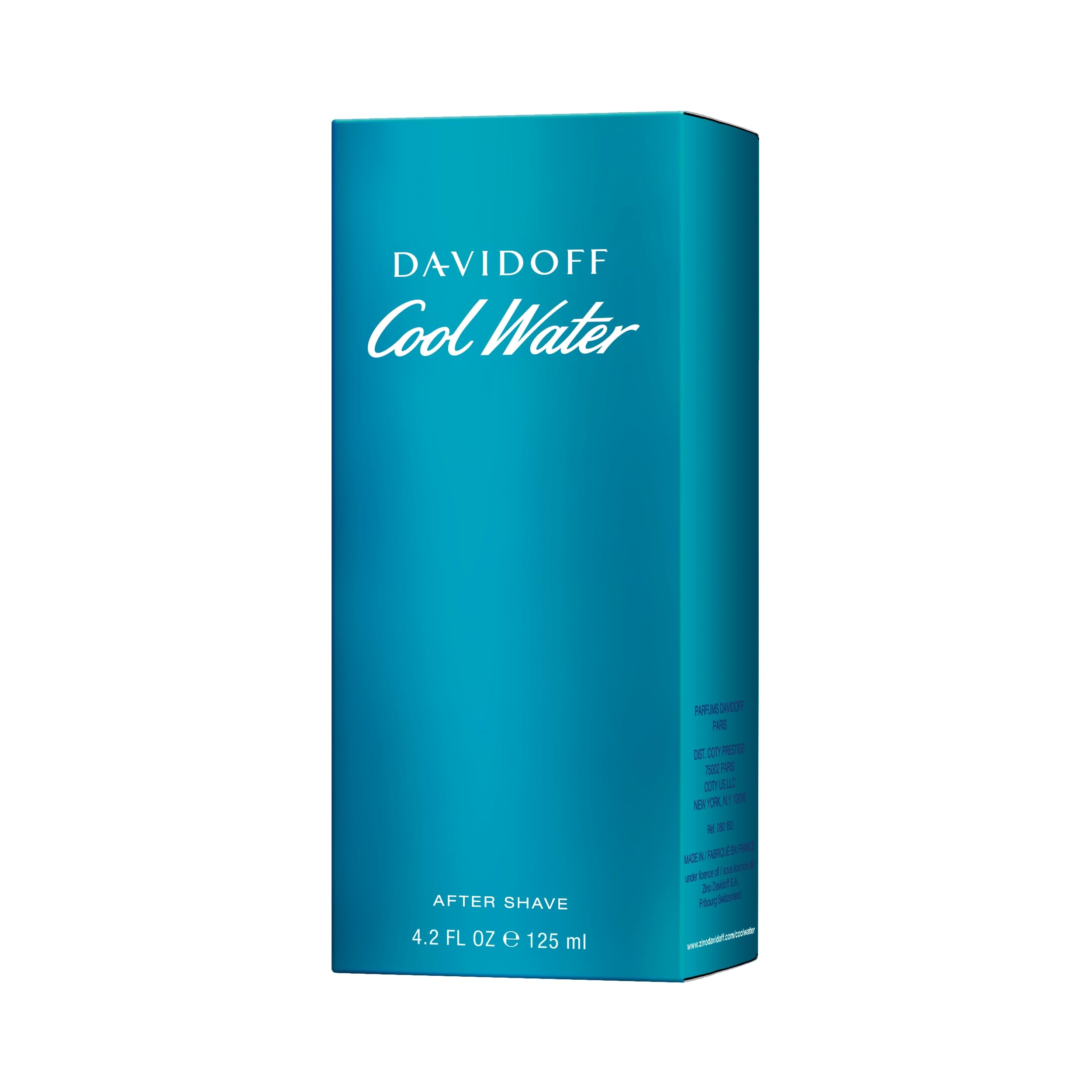Davidoff Cool Water After Shave for Men 125ml Aromatic Fragrance with Mint and Lavender Notes Splash Lotion Men's Grooming - Damaged Box