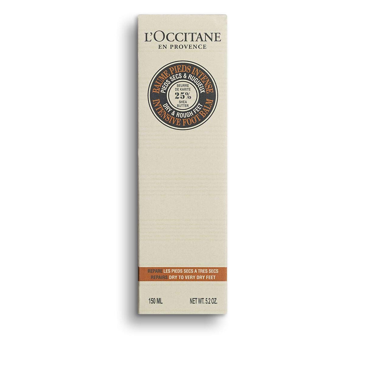 L'Occitane Intensive Foot Balm - Shea Butter 150ml - Dry & Rough Feet Moisturiser Cream - Damaged Box