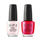 OPI The New OPIcons Nail Lacquer Collection - Long-Lasting, Quick Dry Luxury Varnish for Manicure & Pedicure - 2 Piece Duo Set - OPI'm a Bubble Bunny & Big Apple Energy (2x15ml)
