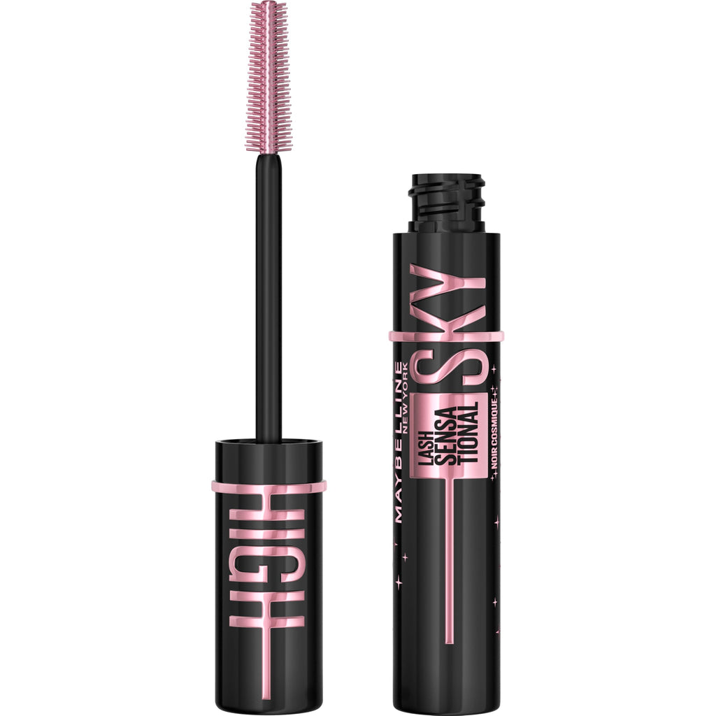 Maybelline Lash Sensational Sky High Mascara - Cosmic Black - Volumizing Thickening Lengthening Washable with Bamboo Extract