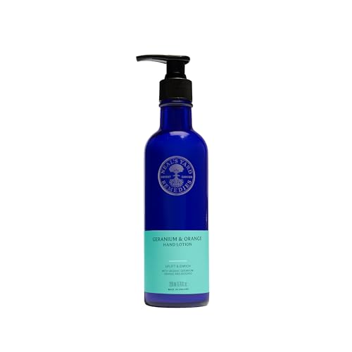 Neal's Yard Remedies Geranium & Orange Hand Lotion, Hand Cream with Geranium and Orange Essential Oils, Vegan & Cruelty-Free, 200ml - Damaged Box