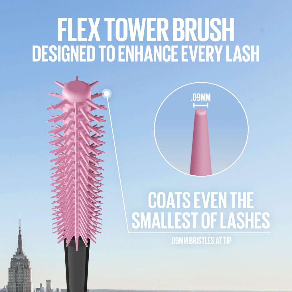 Maybelline Lash Sensational Sky High Mascara - Cosmic Black - Volumizing Thickening Lengthening Washable with Bamboo Extract