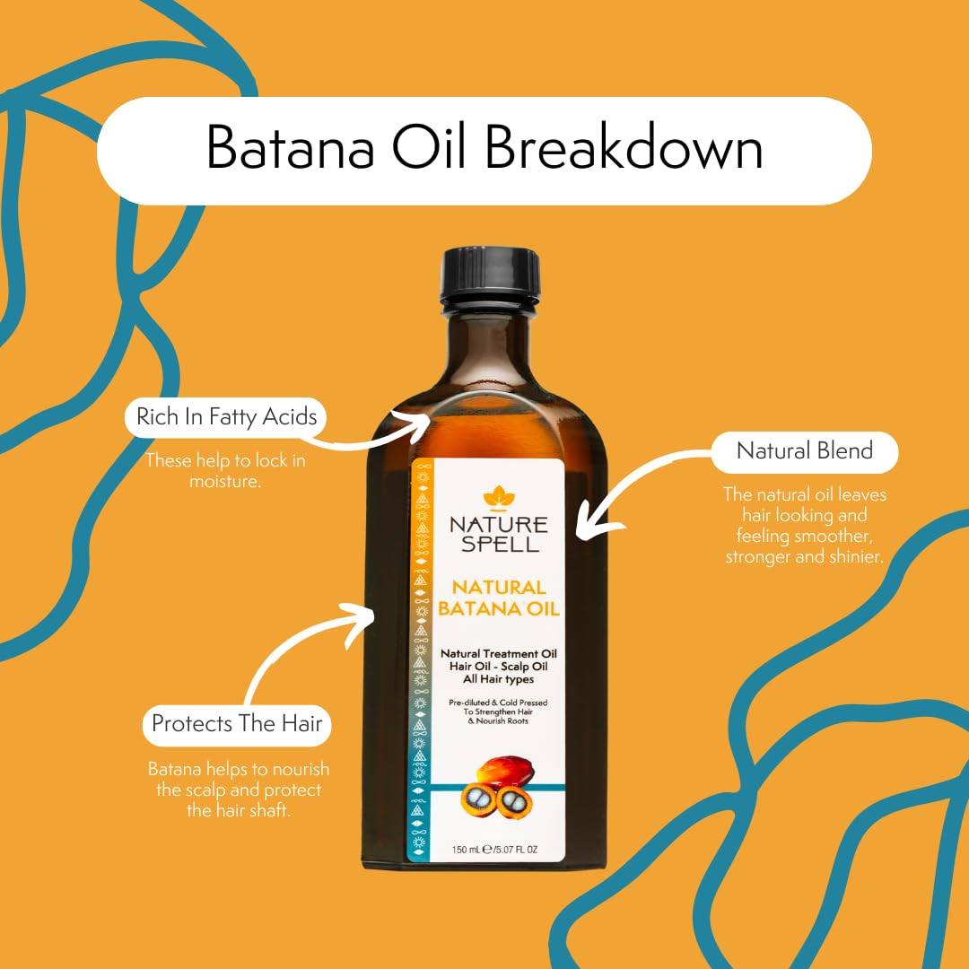 Nature Spell Hair Growth Duo — Rosemary & Batana Oils — Pre-Diluted Set for Dry, Damaged Hair — 2 x 150ml - Damaged Box