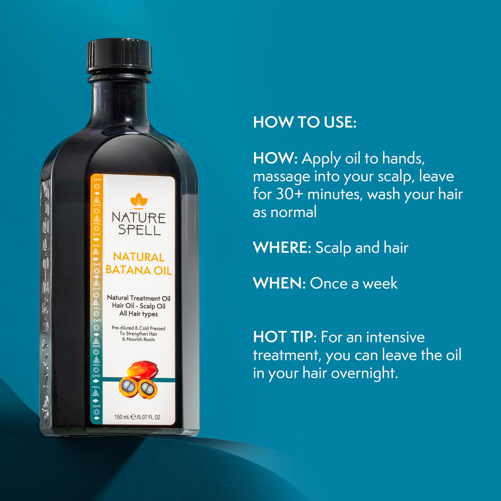 Nature Spell Hair Growth Duo — Rosemary & Batana Oils — Pre-Diluted Set for Dry, Damaged Hair — 2 x 150ml - Damaged Box